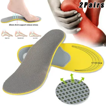

2 Pairs Orthotic Insoles Plantar Fasciitis Flat Feet Treatment Arch Support Shoe Inserts Chaussures Femme Zapatos De Hombre