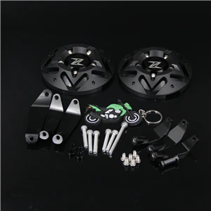 RiderJacky аксессуары для мотоциклов Z900 CNC защита двигателя крышка для Kawasaki Z900 Z900 - Цвет: Black