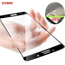 LITBOY 9H Tempered Glass For Samsung Galaxy J3 J5 J7 A3 A5 A7 2017 Full Screen Protector Film For Samsung S7 A8 2018 Glass