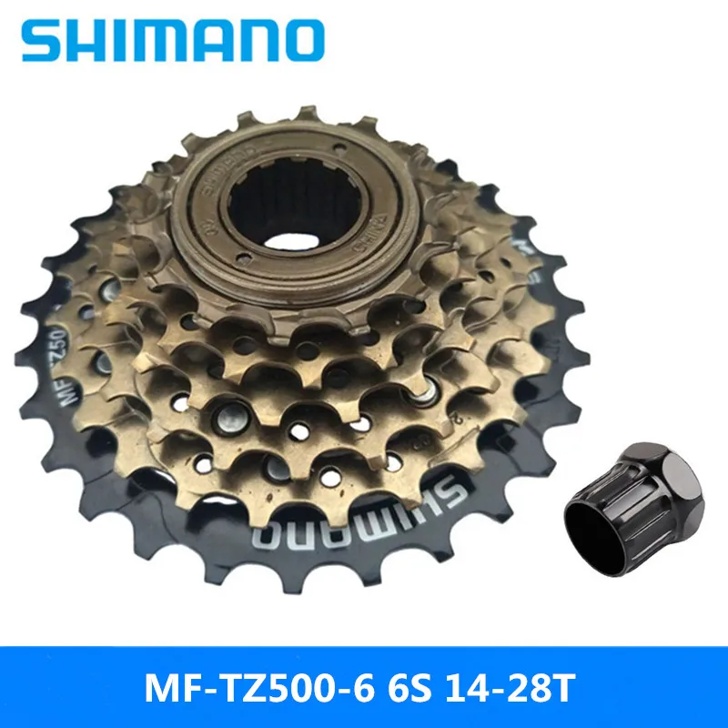 

SHIMANO Bicycles Freewheel, MF-TZ500-6 / TZ20 6S Cassette Freewheel 14-28T for MTB Road Cycling Bike update from TZ20 Original