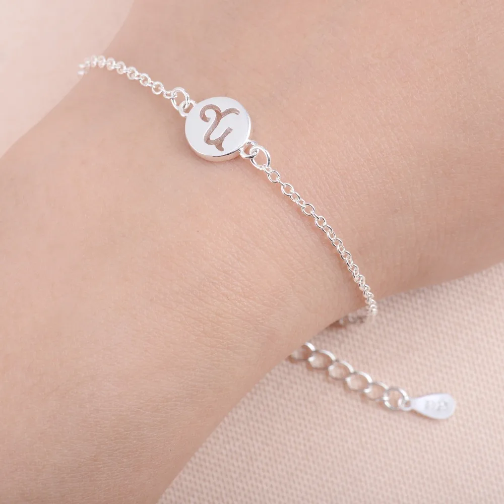 

Shuangshuo New Fashion Simple Constellation Women Bracelet Trendy Capricorn Chain Link Bracelets for Women Birthday Gift SL055