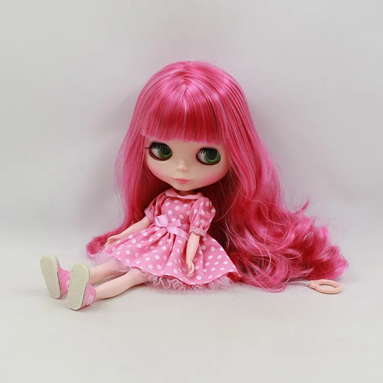 Fortune Days Nude Blyth Кукла № 230BL10491290 розовые волосы с челкой телесный цвет кожи фабрика Blyth