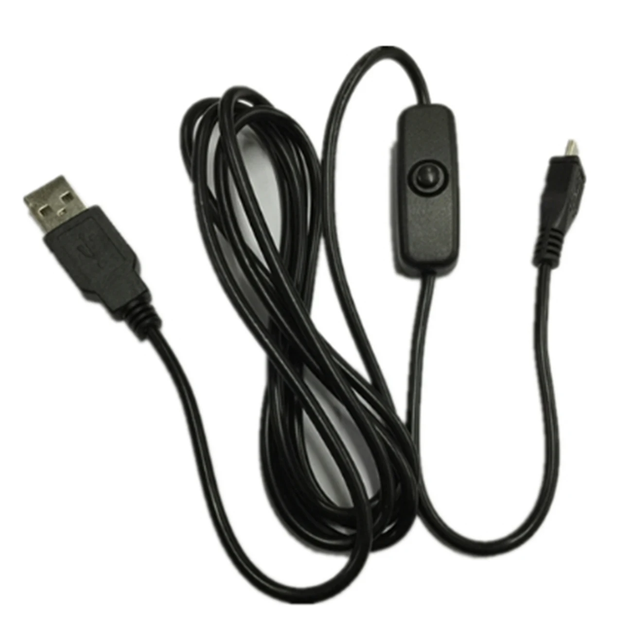 Micro USB Power Cable With Switch ON//OFF White 1.5M USB Charging Cable Line