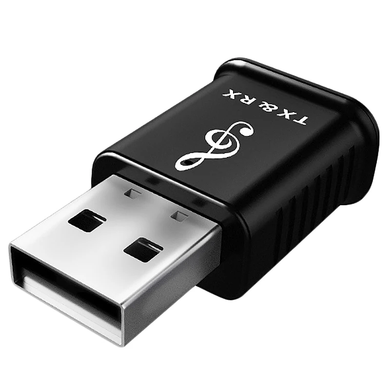 Black 5,0 Bluetooth передатчик приемник Мини 3,5 мм Aux стерео беспроводной Bluetooth адаптер для автомобиля музыка Bluetooth передатчик для телевизора - Цвет: Black