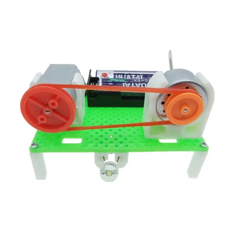 Мини электрический генератор колеса двигатель модель энергии DIY игрушечные лошадки для светодиодный LED образование науки эксперимент подарок