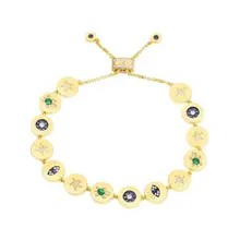 MeiBaPJ индивидуальные летние элементы круглый браслет для женщин S925 Стерлинговое Серебро Золото Цвет Модный браслет изысканные вечерние ювелирные изделия