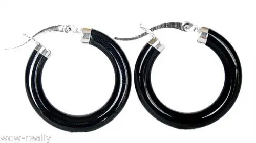

Design Generous 925 sterling silver Black Agate Ring Earring