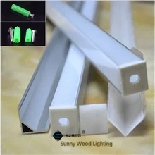 10 шт./лот 40 дюймов 90 градусов светодио дный светодиодный алюминиевый профиль для мм 10 мм печатной светодио дный платы LED правый угол угловой канал для 5050 светодио дный полосы светодиодный бар свет