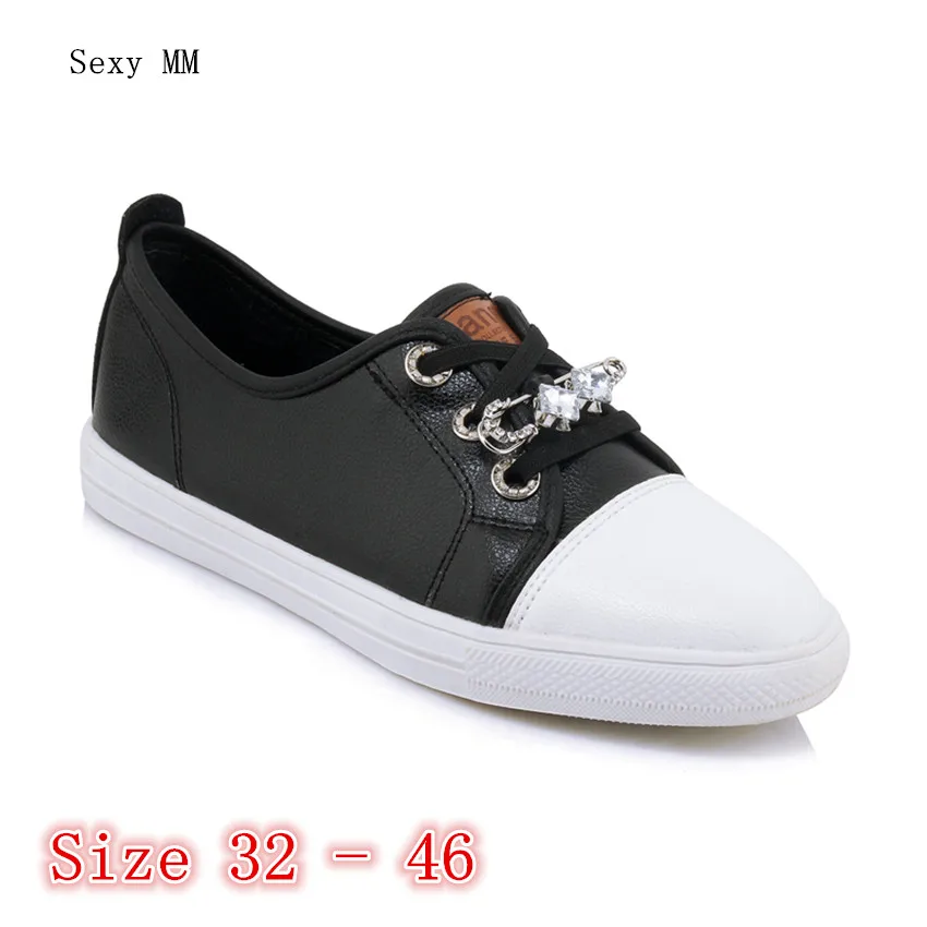 

Flats Women Loafers Woman Casual Shoes Skate Walking Flat Shoes Small Plus Size 32 33 - 40 41 42 43 44 45 46