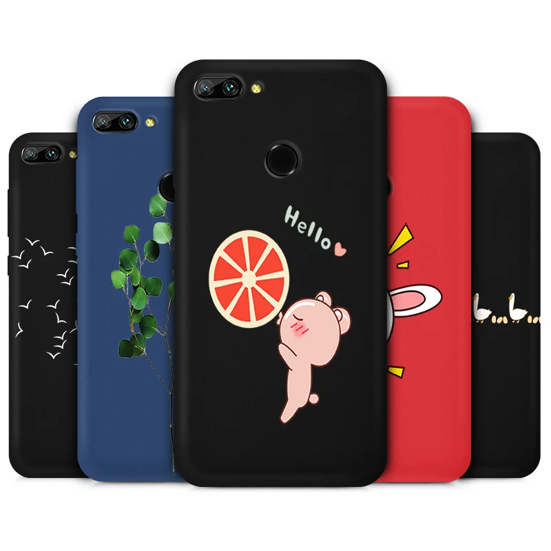 

Silicone Case For Huawei Honor 8C 8X 9 Lite P smart 2019 Matte Phone Bag Diverse Cover Candy Color For Galaxy J3 2016 2017 2018