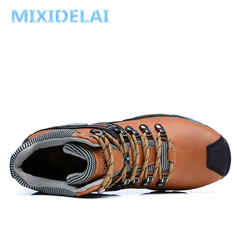 Winter Snow Boots Men Boots Size 38-46 Waterproof Snow Lace Up Ankle Warm Winter Shoes For Men