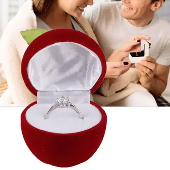 

Fashion Wedding Ring Box Container Earrings Proposal Jewelry Holder Storage Case Earring Holder Box
