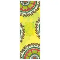 Yellow Новое принтованное из микрофибры впитывающее пот нескользящее легкое сцепление Коврик для йоги Пилатес напольные упражнения - Цвет: Yellow