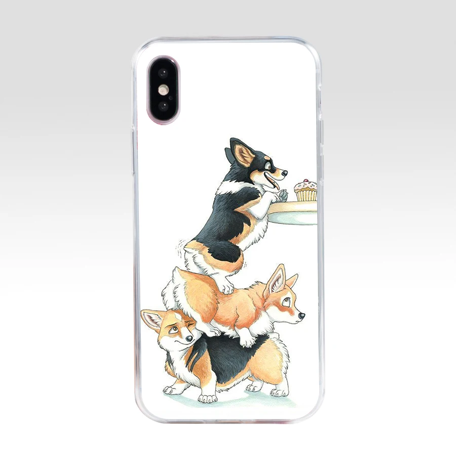 179SD Welsh corgi PC жесткий пластиковый подарок Мягкий Силиконовый ТПУ чехол для