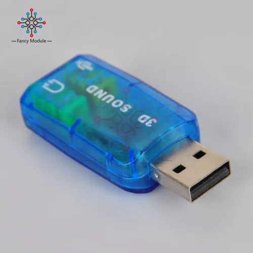 CM108 чипсет USB 2,0 для 3D Аудио Звуковая карта адаптер Виртуальный 5,1 канальный трек класс B усилитель мощности для микрофонной гарнитуры