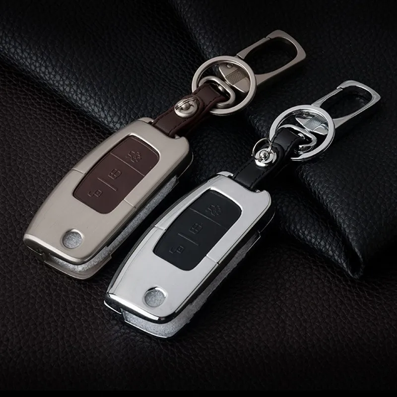 Aluminum-Leather-Car-Styling-Key-Cover-Case-Auto-Accessories-For-Ford-Focus-2-Escape-Ecosport-Fiesta (1)