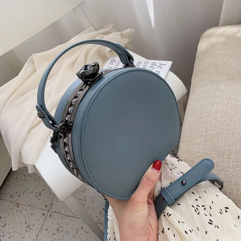 

Fashion Simple Personality bags Girl bags 2019 Hot Baitao Chain Single Shoulder bags Slanting Small Round bags