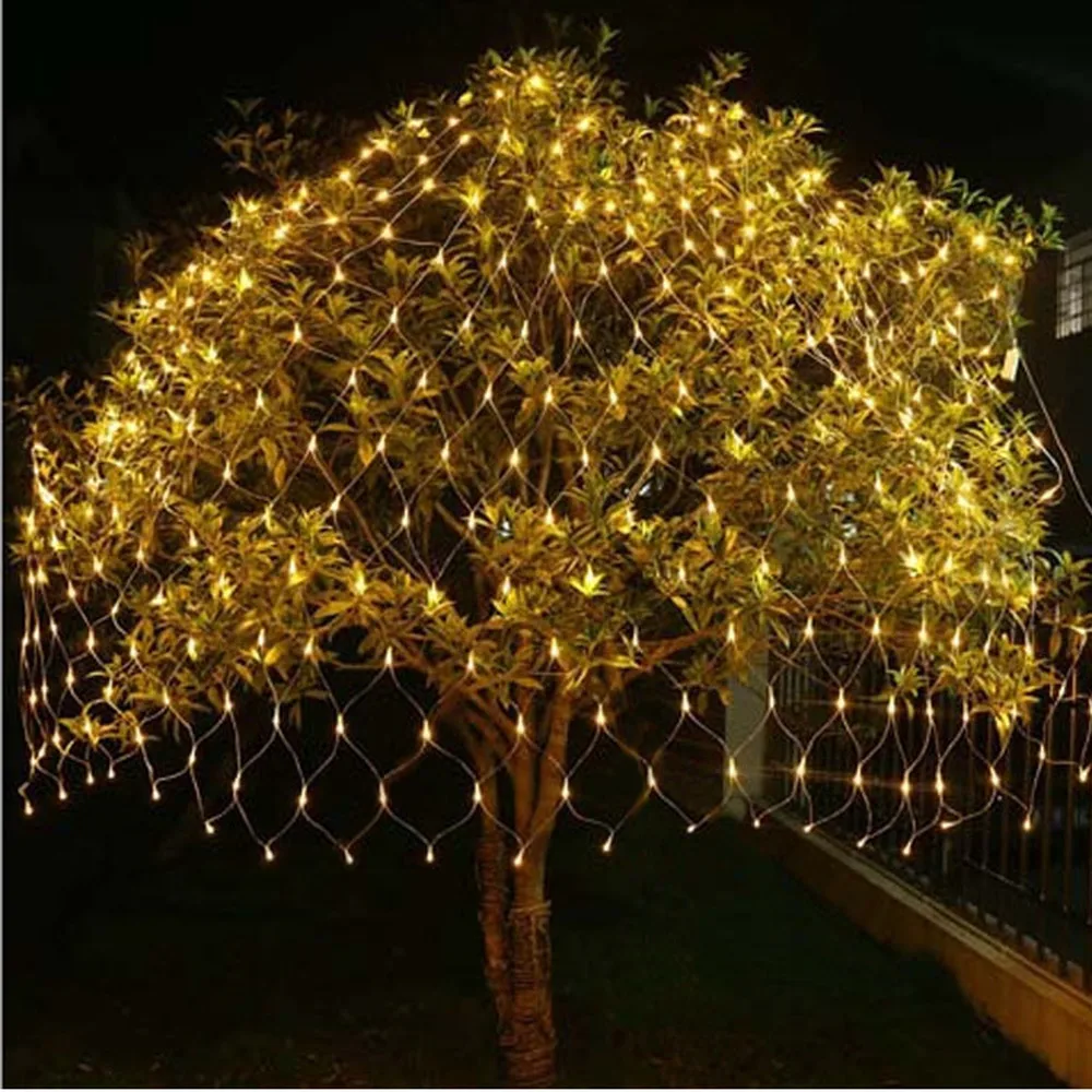 

3*2M 360pcs LEDs New Year Net Mesh Fairy String Lights Wedding Garden Decoration Christmas Decorations Outdoor for Home 220V ,Q