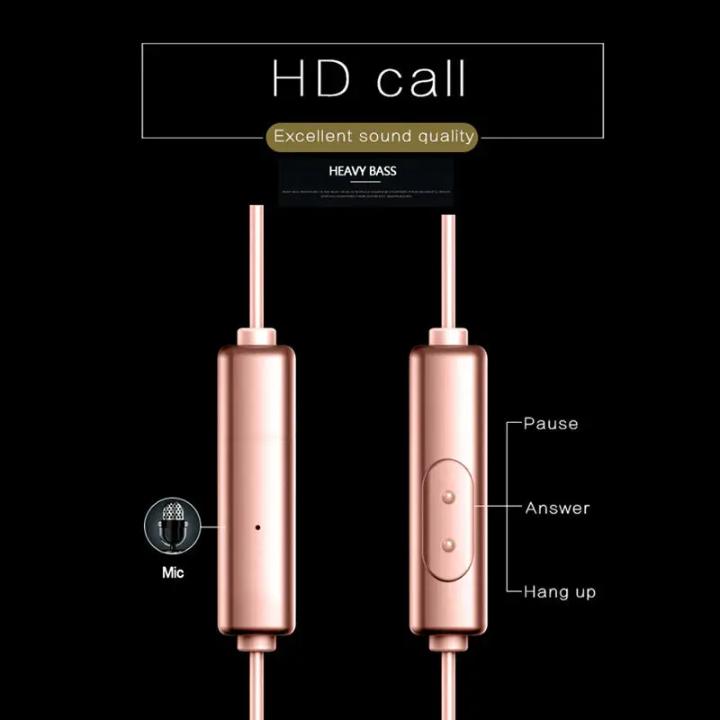 Usb-C Проводные металлические наушники, наушники в линии управления гарнитура для Xiaomi 6 Note 3 Mix 2 Letv Leeco Le 2 3 Smartisan Pro 2