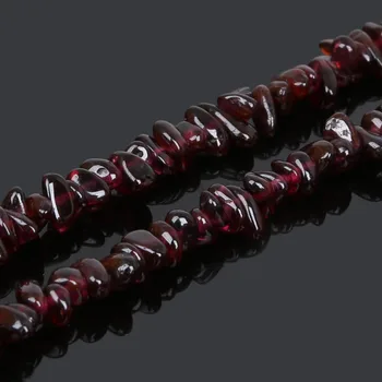 Hot Arrival 5-6mm Natural Stone Beads Dark Red Garnet Irregular Grain For DIY Bracelets & Necklaces Jewelry Making