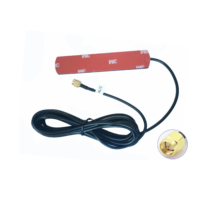 

Sale 3M 3G GSM Antenna Aerial Amplifier SMA Connector Internal Thread Adapter Cable 900/1800/2100MHz 3DBi 3-5V Car Accessories