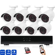 8CH 1080 P сети POE NVR комплект CCTV системы безопасности 2.0MP POE внешние камеры IP IR ночного видения наблюдения poe системы