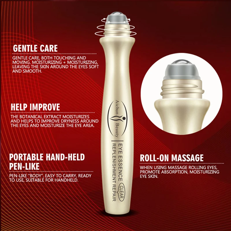 Eye Serum Remove Dark Circles Rolling Beads Eye Cream anti inflammatory Remove Fat Particles Moisturizing Around 5