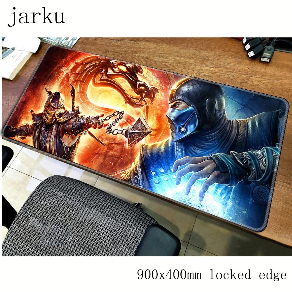 Коврик для мыши mortal kombat 900x400x3 мм игровой коврик аксессуары настольных
