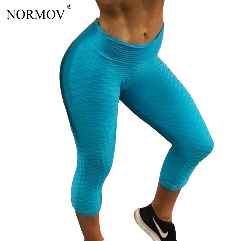 NORMOV High Waist Leggings Women Casual Push Up Classic