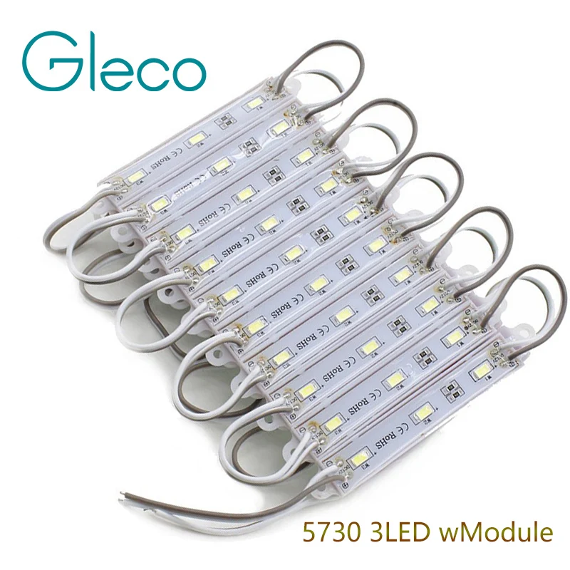 20PCS 5730 3 LED Module DC 12V Waterproof Super bright lighting led
