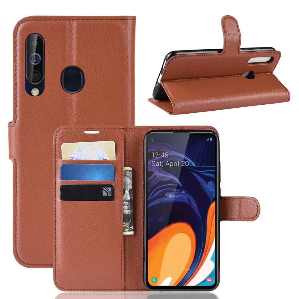For Samsung Galaxy A60 Wallet Phone Case for Samsung Galaxy A60 SM-A606F/DS Flip Leather Cover Case Capa Etui Coque Fundas