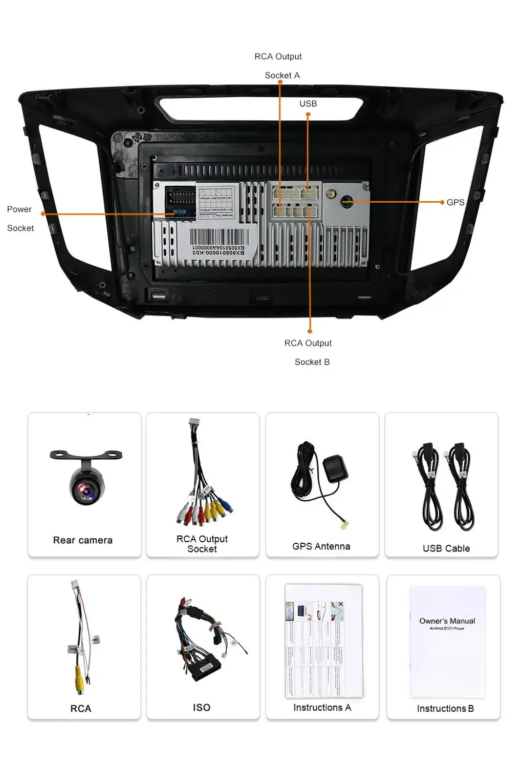 Автомобильный dvd gps плеер Bosion android 10 0 2 din для Hyundai IX25 Creta автомобильный