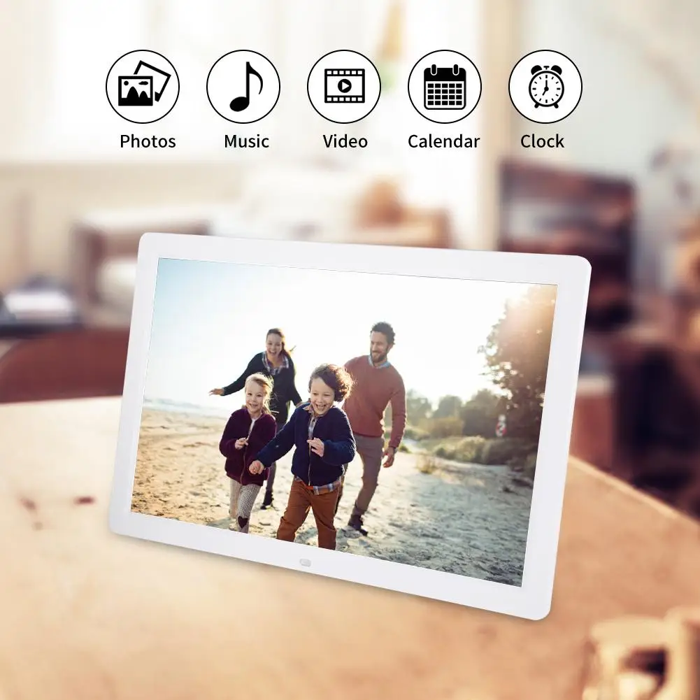 17 дюймов 1440*900 цифровая рамка для фотографий рамка большой экран Будильник плеер альбом дистанционное управление MP3 WMA аудио формат