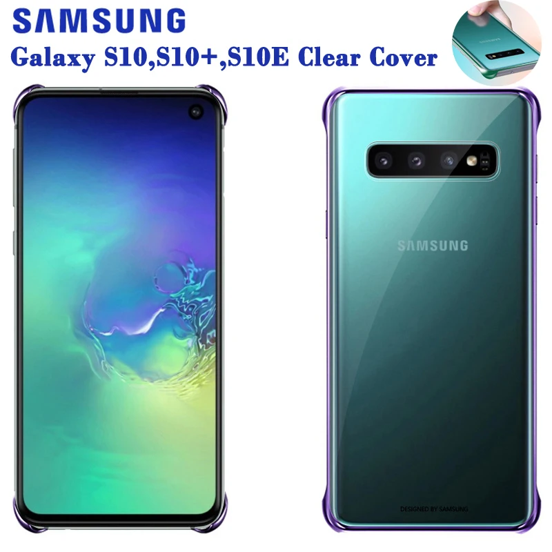 SAMSUNG Original Phone Cover Hard Shell for Samsung GALAXY S10E S10X S10 Plus S10Plus SM-G9700 G9730 Transparent Hard Phone Case SAMSUNG Original Phone Cover Hard Shell for Samsung GALAXY S10E S10X S10 Plus S10Plus SM-G9700 G9730 Transparent Hard Phone Case