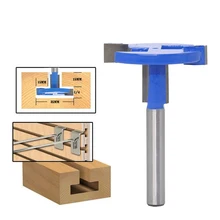 1/4 Haste Fresas para madeira Elétrica T Slot Para Slot de Madeira Manual do Cortador de Trituração Ferramenta do Cortador de 6.35 milímetros