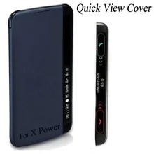 Fundas для Coque чехол для LG X power Smart Quick View чехол с боковым окном для ответа на вызов для LG X power K220ds K210 K220 Sleep Capas