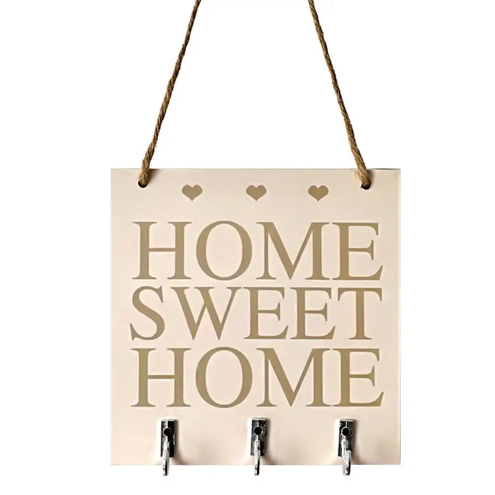 

Nordic Home Sweet Home Wood Bedroom Wood Poster Wall Beautiful Practical Wood Sign Plaque Creative Livingroom White Wood Hanging