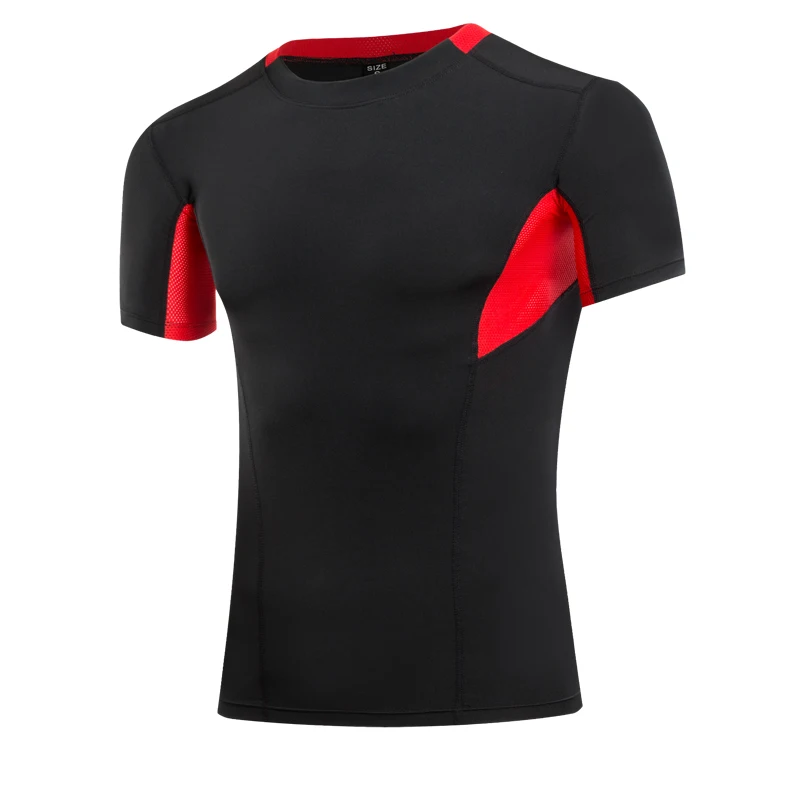 

Yuerlian 2019 Clearance gym tshirt for men Logo Custom Tights Fitness male rashgard sport shirt man Compression gym shirt