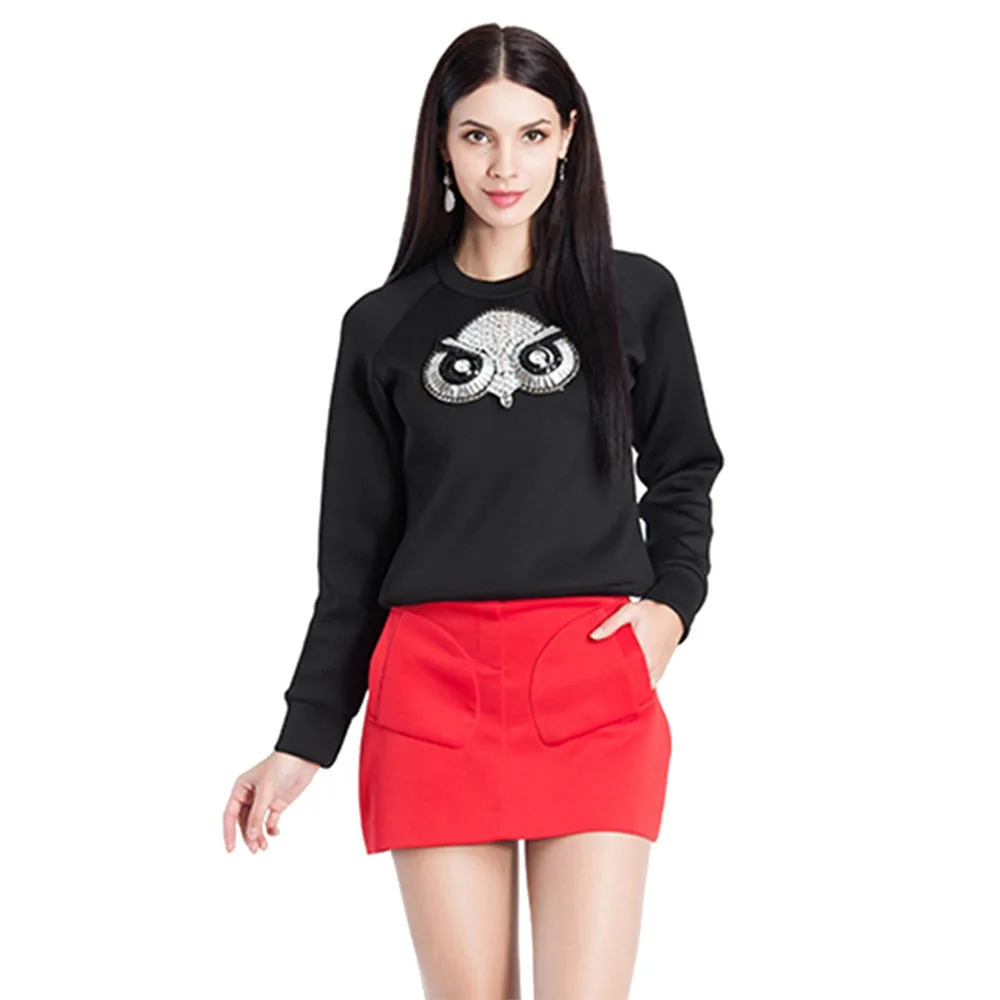 sweatshirt and mini skirt