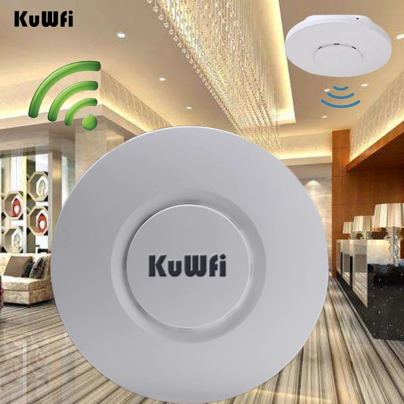 

300Mbps Indoor Ceiling Access Point Wireless AP Router High Power wifi Repeater Long Coverage With POE Adapter for Hotel/Office