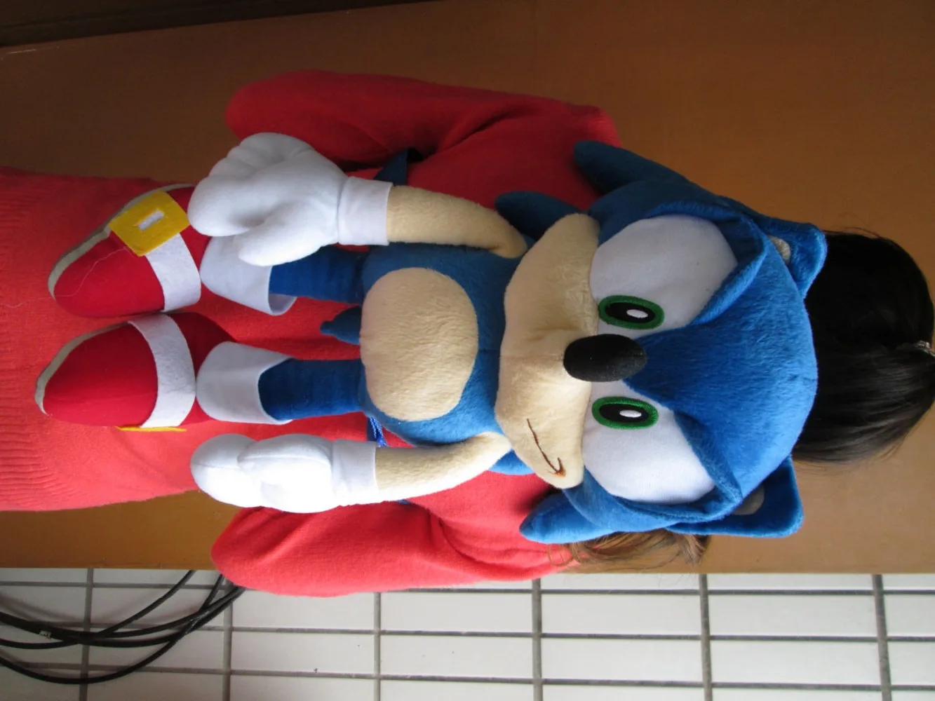 

THE HEDGEHOG PLUSH BACKPACK! BLUE SOFT DOLL FIGURE SEGA 18