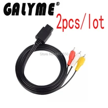 2 шт./лот 1.8 м 6ft AV аудио-видео a/v ТВ кабель Провода для nintendon64 для супер snesgamecube sfcngc консоли ручной Обложка