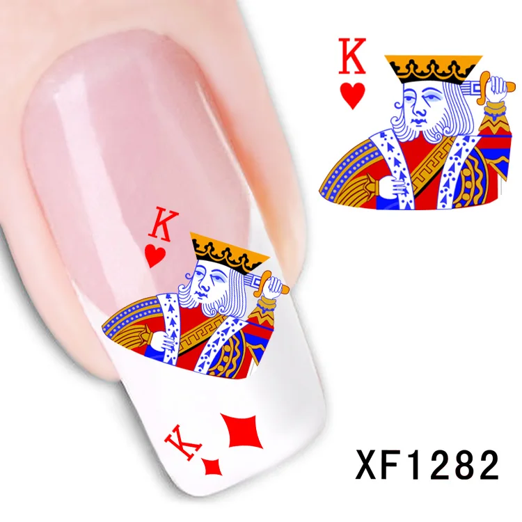 

Nail Art 1Sheet Fashion Beauty Nail Sticker China Dragon Poker King Designs Sticker Water Transfer Decals Art Decoration Sticker