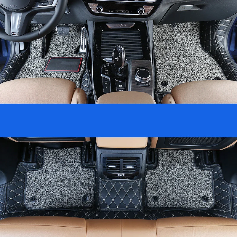 lsrtw2017 fiber leather car interior floor mat for bmw x3 2018 2019 bmw