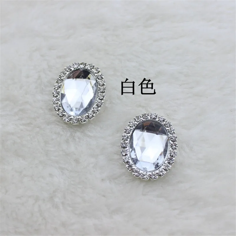 20 шт. 2 4*1 9 см овальные пуговицы цепочки со стразами|button diy|accessories diydiy accessories |