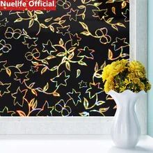 60x100 см черная Цветочная лоза матовая стеклянная пленка для ванной, кухни, гостиной, офиса, спальни, офиса, балконной двери, оконной пленки