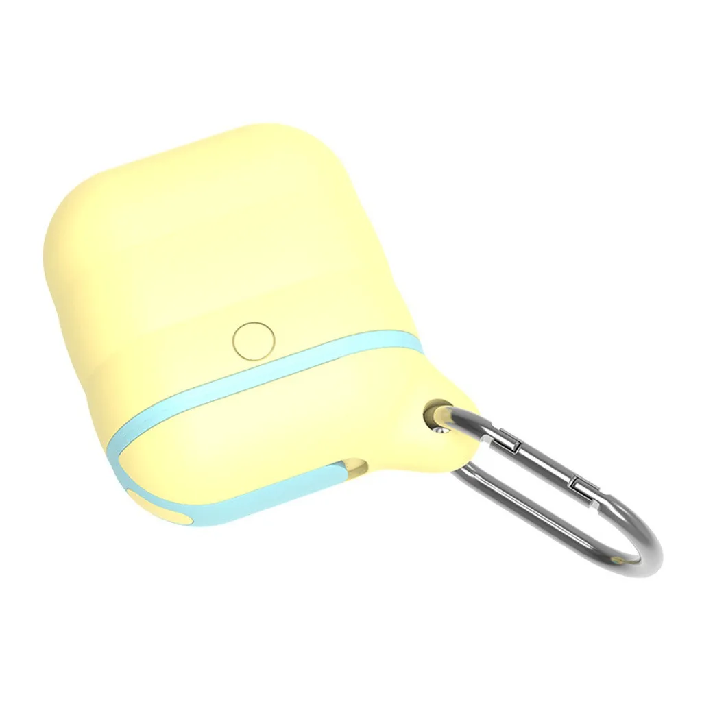 Waterproof Protection For Apple Airpods Shockproof Cover Silicone Anti-lost Protective Cover Skin Case for Apple AirPods
