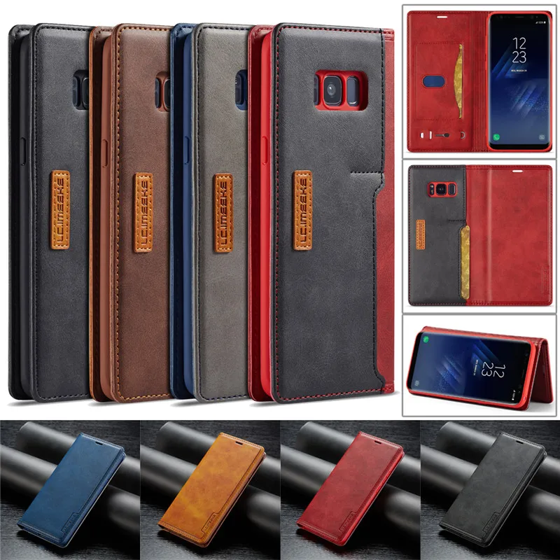 

S8 Plus Case For Funda Samsung S8 Wallet Luxury Phone Cover Hoesje Samsung Galaxy S8 Plus Case Leather Card Flip Cover Bags S8