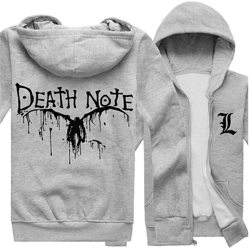DEATH NOTE Cosplay Costumes Yagami Light Fleece Hooded Hoodies Casual
