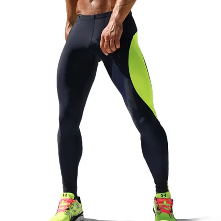 Mens Compression Track Pants High Stretch Mens Joggers Polyester Tights Men Pencil Pants Tracksuit Bottoms M-XL men trousers